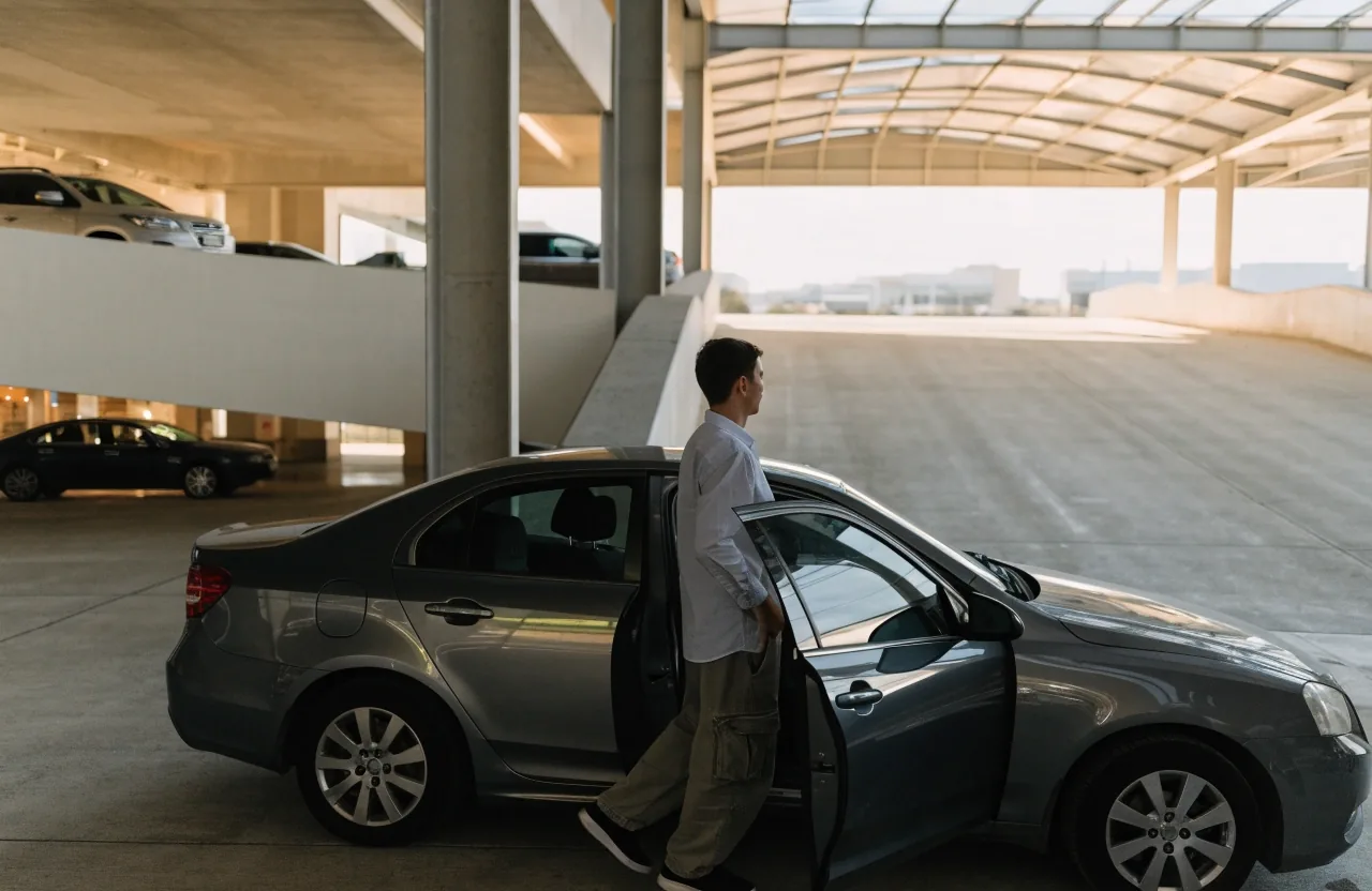 Inside P2 multi-storey domestic car park